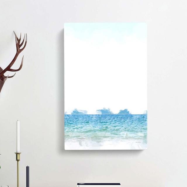 Sea To The Sky In Abstract - Wrapped Canvas Print East Urban Home Size: 91cm H x 60cm W x 3cm D on Productcaster.