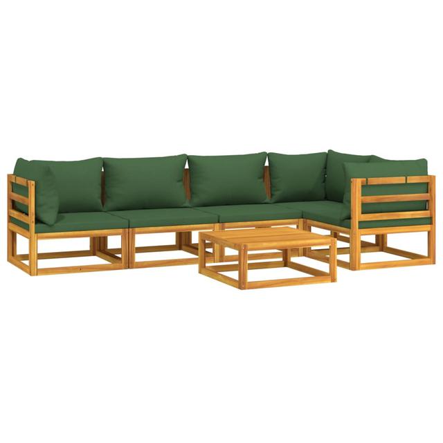 5-Sitzer Lounge-Set Zwingle mit Polster (Set of 6) ModernMoments Farbe (Bezug): Grün on Productcaster.