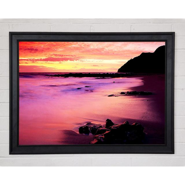 The Rainbow Ocean Framed Print Highland Dunes Size: 42cm H x 59.7cm W x 1.5cm D on Productcaster.