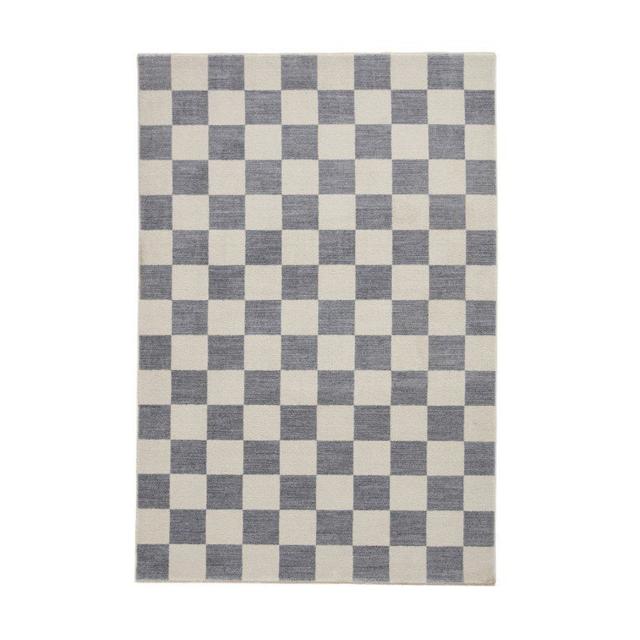 Paulean Machine Woven Flatweave Blue Area Rug 17 Stories Rug Size: Rectangle 80 x 150cm on Productcaster.