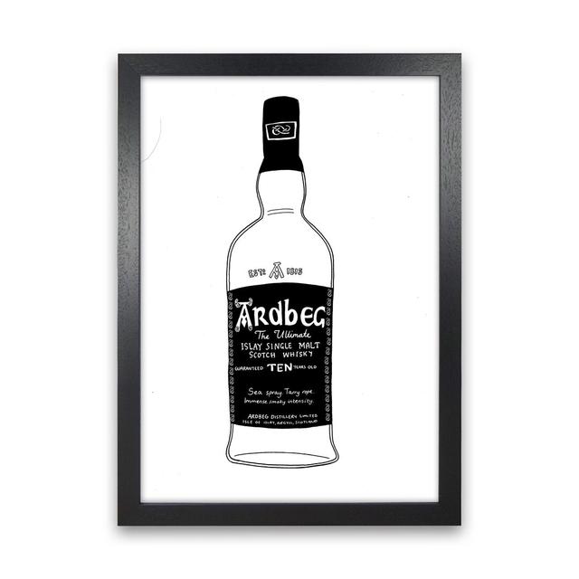 Ardbeg by Carissa Tanton - Graphic Art Print on Paper Ophelia & Co. Frame Option: Black Framed, Size: 34cm H x 25cm W x 3cm D on Productcaster.