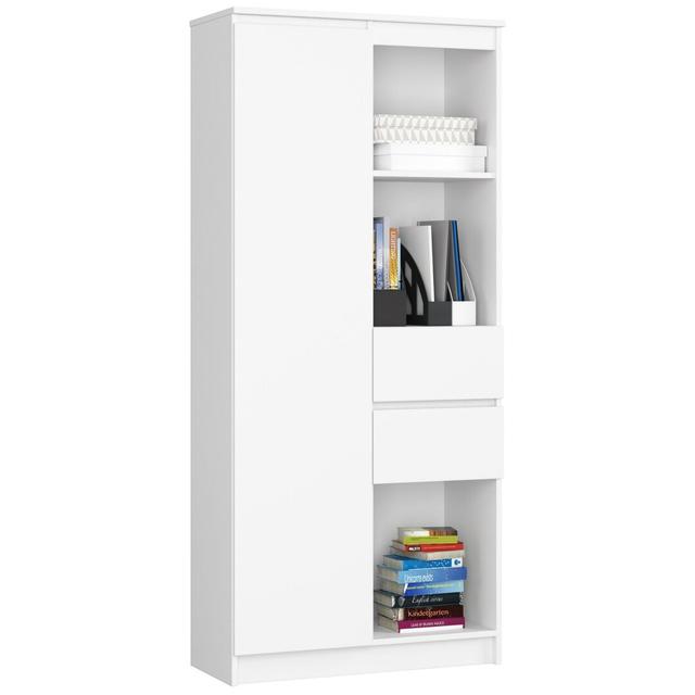 Alexs Bookcase Ebern Designs Colour: White on Productcaster.