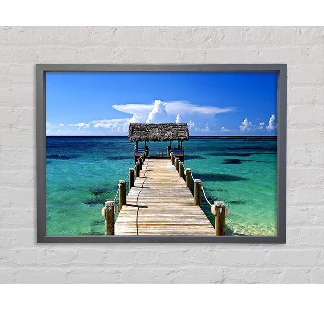 New Providence Island Bahamas - Single Picture Frame Art Prints on Canvas Bright Star Size: 59.7cm H x 84.1cm W x 3.3cm D on Productcaster.