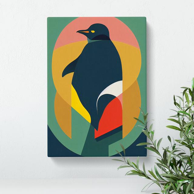 Modern Abstract Penguin No.3 - Wrapped Canvas Graphic Art Metro Lane Size: 76cm H x 50cm W x 3cm D on Productcaster.