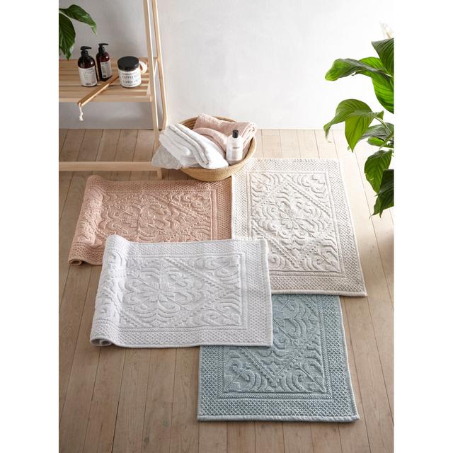 Castleman Rectangle Bath Mat Brambly Cottage Colour: Duck Egg on Productcaster.