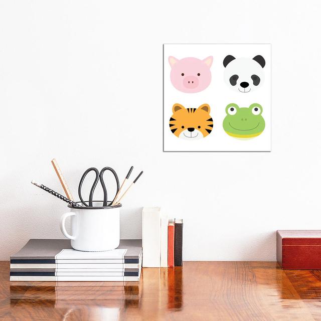 Animal Farm I by 5by5collective - Wrapped Canvas Gallery-Wrapped Canvas Giclée Zoomie Kids Size: 30.48cm H x 30.48cm W on Productcaster.