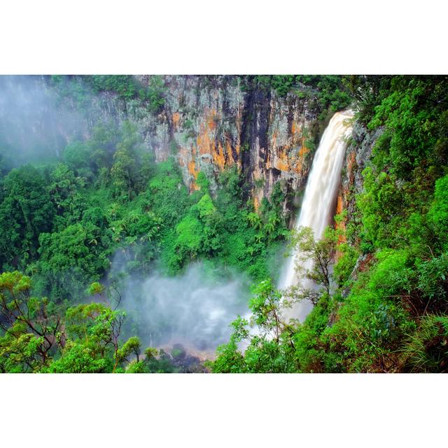 Purling Brook Waterfall After the Rain by Tracie Louise - Wrapped Canvas Photograph Union Rustic Size: 20cm H x 30cm W on Productcaster.