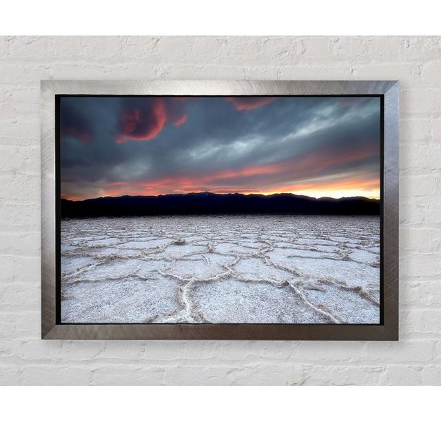 Ice Desert - Print Highland Dunes Size: 118.9cm H x 141.4cm W x 3.4cm D, Format: Silver Framed Paper on Productcaster.