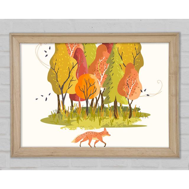 Fox In The Woodland - Print Union Rustic Size: 42cm H x 59.7cm W on Productcaster.