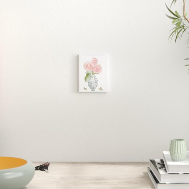 Rose Buds Grow by Oliver Gal - Painting Print East Urban Home Size: 81cm H x 107cm W x 1cm D, Format: Picture Frame on Productcaster.