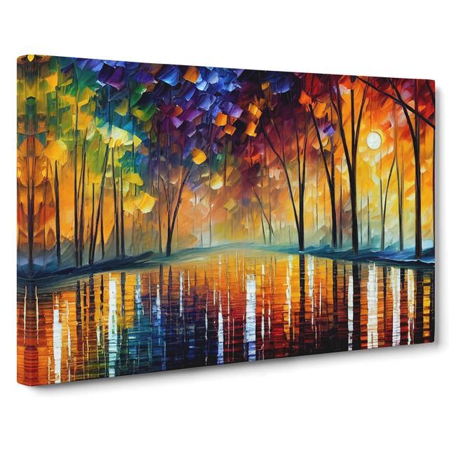 River by the Trees Vol.2 Abstract - Wrapped Canvas Painting Marlow Home Co. Size: 40cm H x 60cm W x 3cm D on Productcaster.