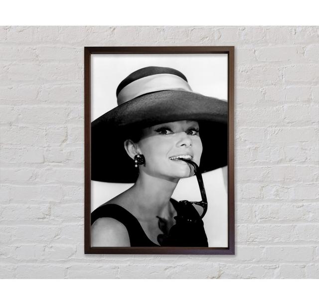 Audrey Hepburn Hat - Print Bright Star Size: 84.4cm H x 59.7cm W x 3.3cm D on Productcaster.