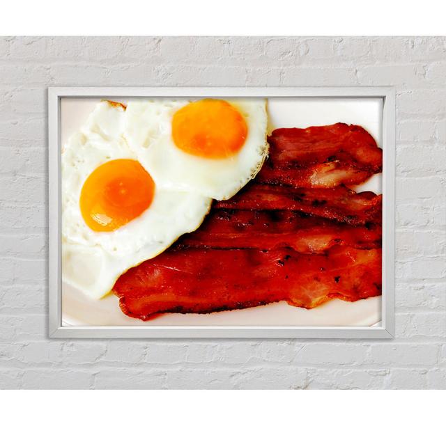 Eggs And Bacon - Single Picture Frame Art Prints on Canvas Ebern Designs Size: 100cm H x 141.4cm W x 3.3cm D on Productcaster.