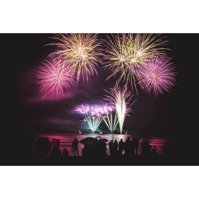 Beautiful Large And Colorful Fireworks by Gregory_DUBUS - No Frame Print on Canvas 17 Stories Size: 81cm H x 122cm W on Productcaster.