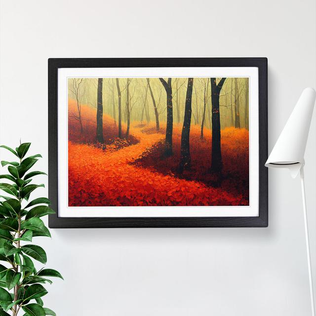 Autumn Forest View Vol.3 - Single Picture Frame Print Alpen Home Frame Colour: Black Framed, Size: 46cm H x 64cm W x 2cm D on Productcaster.