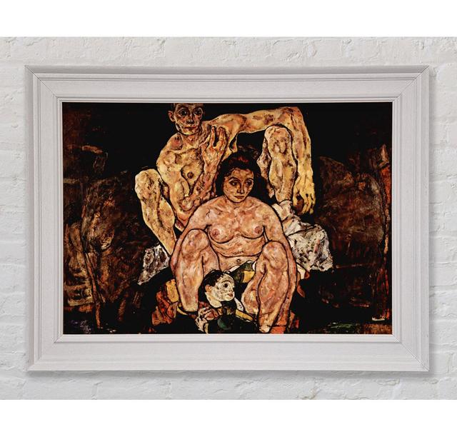 Schiele The Family Framed Print Rosalind Wheeler Size: 21cm H x 42cm W x 8cm D, Format: White Framed Paper on Productcaster.