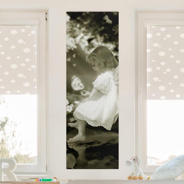 Elf Child At The Fairytale River - Wrapped Canvas Print East Urban Home Size: 150cm H x 50cm W x 2cm D on Productcaster.