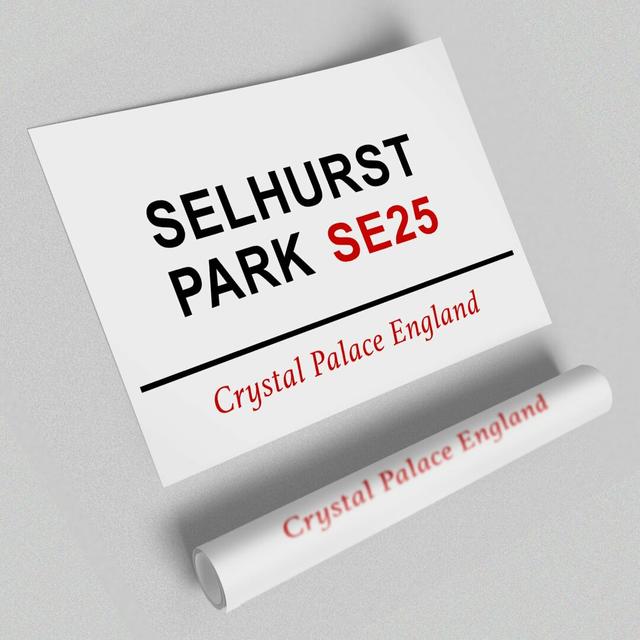 Selhurst Park Signs Maps - Typography Print on Paper East Urban Home Format: Paper, Size: 42cm H x 59.4cm W x 1cm D on Productcaster.