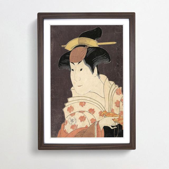 Iwai Hanshiro IV by Sharaku Toshusai - Picture Frame Art Print East Urban Home Frame Option: Walnut Framed, Size: 48cm H x 36cm W x 2cm D on Productcaster.