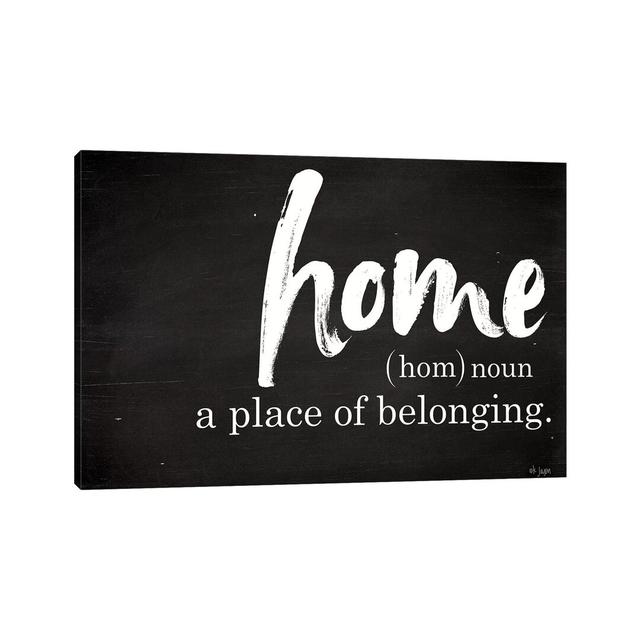 Home - A Place Of Belonging Happy Larry Size: 66.04cm H x 101.6cm W x 1.91cm D, Format: Wrapped Canvas on Productcaster.