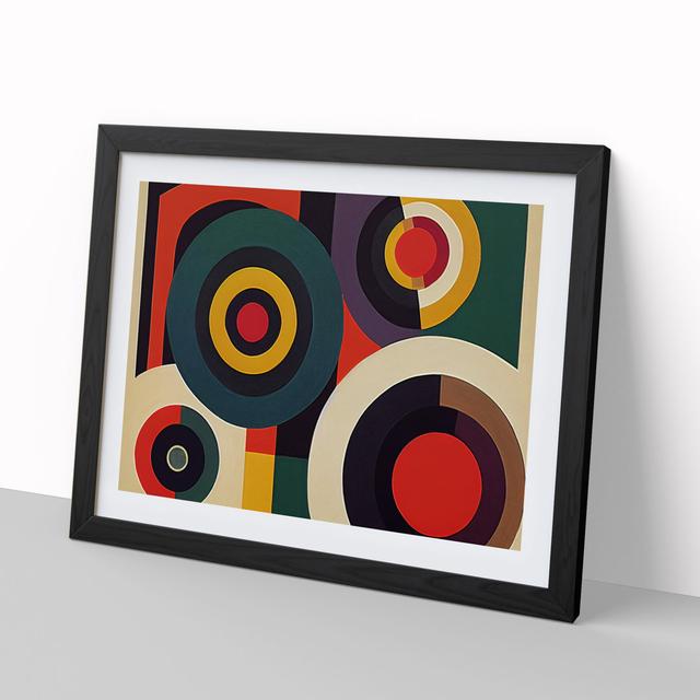 Vinyl Record Art Abstract - Picture Frame Graphic Art Metro Lane Frame Colour: Black, Size: 34cm H x 46cm W x 2cm D on Productcaster.