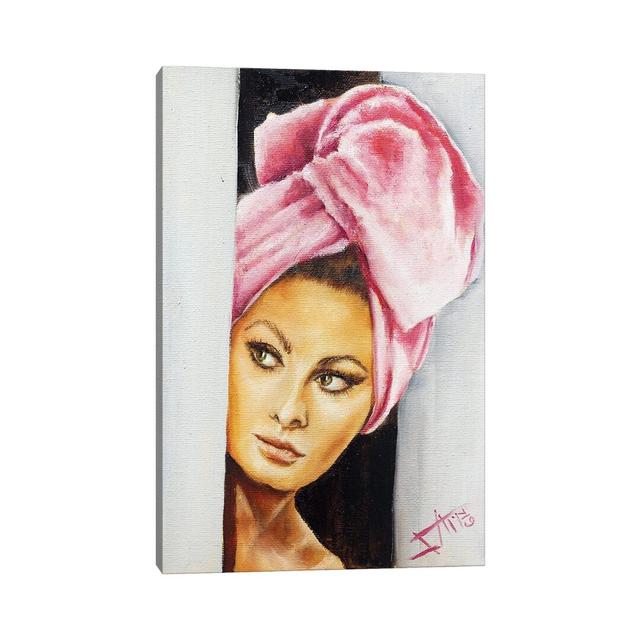 Sofia II by Salma Nasreldin - Wrapped Canvas Painting ClassicLiving Size: 30.48cm H x 20.32cm W x 1.91cm D on Productcaster.