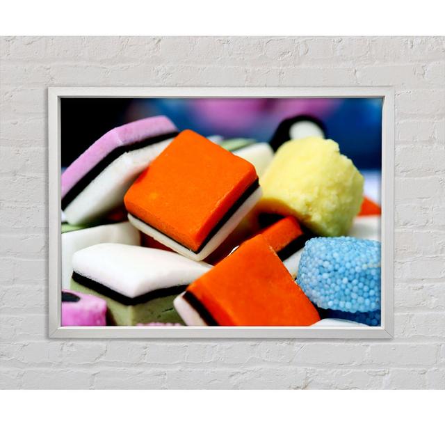 Liquorice Allsorts - Single Picture Frame Art Prints on Canvas Ebern Designs Size: 59.7cm H x 84.1cm W x 3.3cm D on Productcaster.