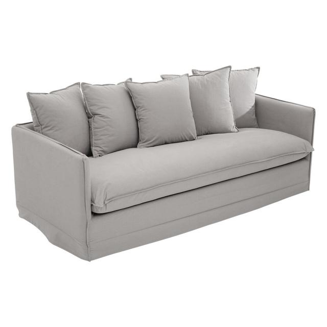 Graceanna 3 Seater Sofa 17 Stories Upholstery Colour: Grey on Productcaster.