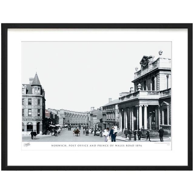 Norwich, Post Office And Prince Of Wales Road 1896 by Francis Frith - Single Picture Frame Print The Francis Frith Collection Size: 60cm H x 80cm W x on Productcaster.