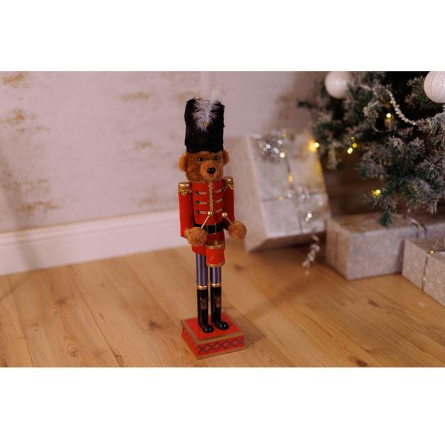 Teddy Bear Nutcracker with Drum The Seasonal Aisle on Productcaster.