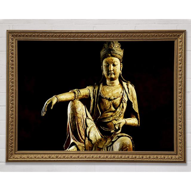 Calming Buddha - Print Bloomsbury Market Size: 42cm H x 59.7cm W x 3cm D on Productcaster.