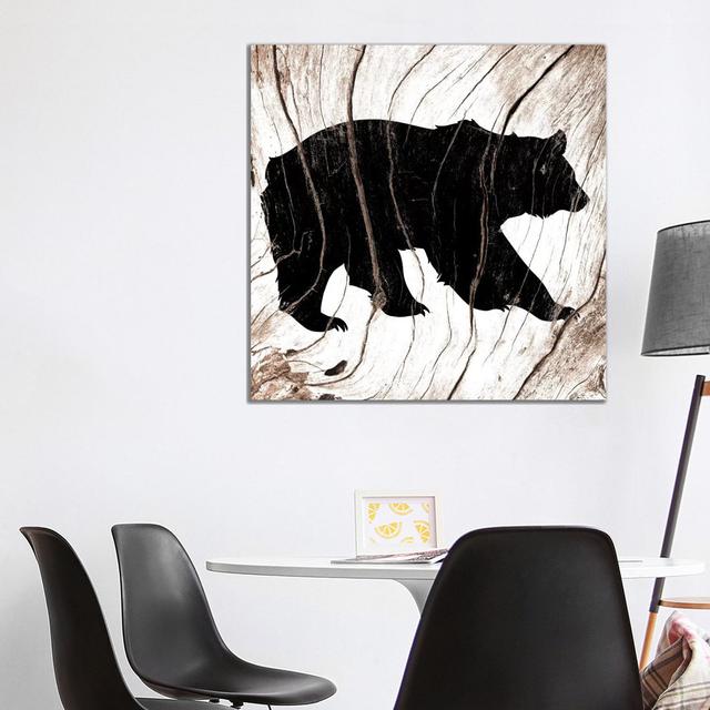 Black Bear by 5by5collective - Gallery-Wrapped Canvas Giclée on Canvas Union Rustic Format: No Frame, Size: 93.98cm H x 93.98cm W x 3.81cm D on Productcaster.