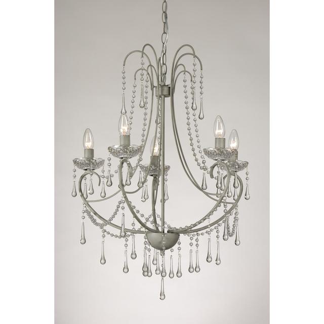 Doubleday 5 - Light Candle Style Chandelier Astoria Grand Finish: Grey Taupe on Productcaster.