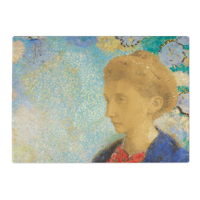 Baronne de Domecy by Odilon Redon Chopping Board East Urban Home Size: 0.4cm H x 20cm W x 28.5cm L on Productcaster.