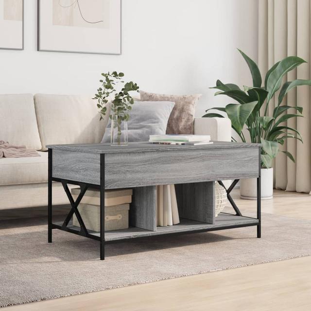 Nykole Lift Top Coffee Table with Storage 17 Stories Table Top Colour: Grey Sonoma on Productcaster.