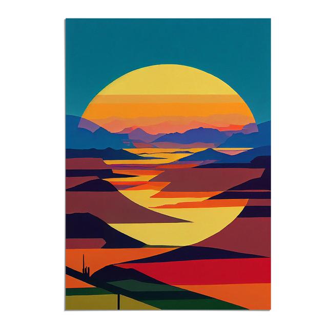 Boundless Sunset - Print Alpen Home Matte Colour: No Matte, Format: Paper, Size: 42cm H x 29.7cm W on Productcaster.