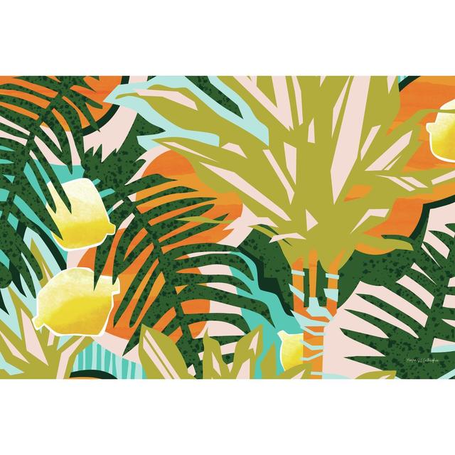 Tropical Coconut Citrus by Megan Gallagher - Wrapped Canvas Graphic Art Bay Isle Home Size: 30cm H x 46cm W on Productcaster.