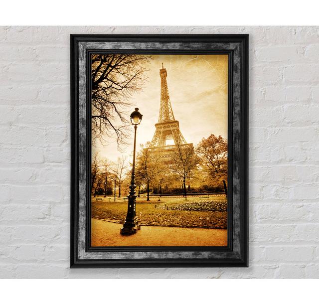 Eiffel Tower Retro 8 - Single Picture Frame Art Prints Rosalind Wheeler Size: 141.4cm H x 100cm W x 8cm D on Productcaster.