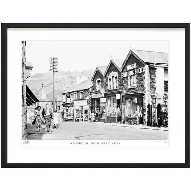 'Newbridge, High Street C1955' - Picture Frame Photograph Print on Paper The Francis Frith Collection Size: 28cm H x 36cm W x 2.3cm D on Productcaster.