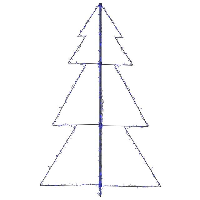 Christmas Cone String Lights The Seasonal Aisle Size: 118cm H x 180cm W, Colour: Blue on Productcaster.