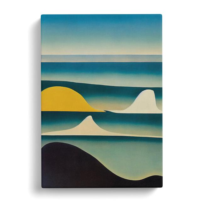 Seascape Abstract Vol.6 - Wrapped Canvas Graphic Art Metro Lane Size: 50cm H x 35cm W x 3cm D on Productcaster.