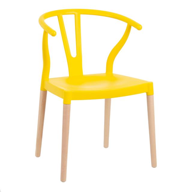 Belle Yellow Side Chair (Set of 2) Wade Logan Upholstery Colour: Yellow on Productcaster.