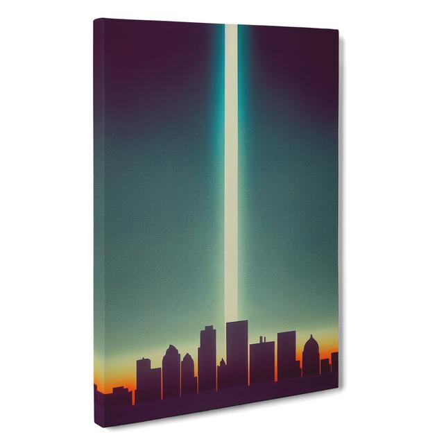 Beguiling City Skyline - Graphic Art 17 Stories Format: Wrapped Canvas, Size: 76cm H x 50cm W x 3cm D, Matte Colour: No Matte on Productcaster.