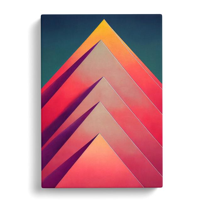 Arianys Pyramids Abstract Vol.2 - Wrapped Canvas Graphic Art Metro Lane Size: 50cm H x 35cm W on Productcaster.