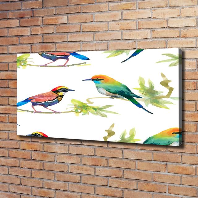 Exotic Birds - Wrapped Canvas Art Prints Ophelia & Co. on Productcaster.