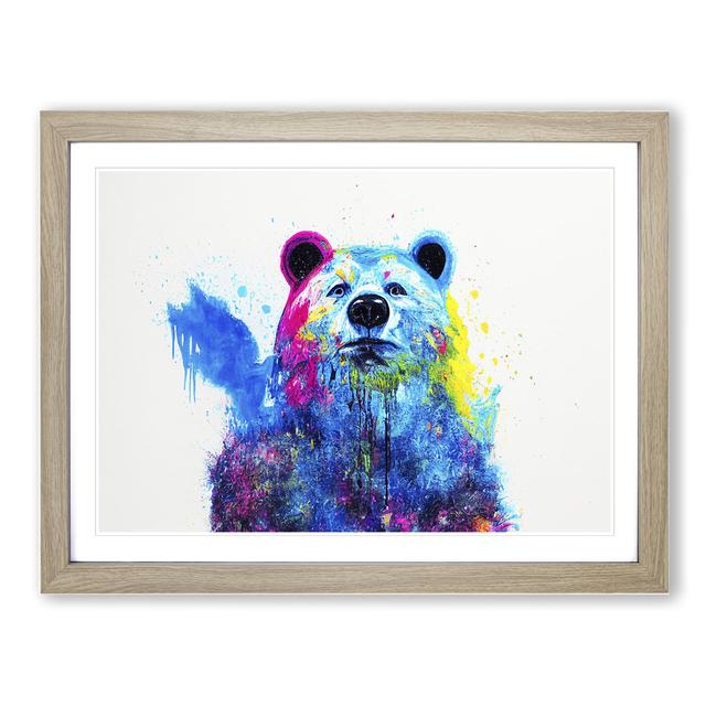 Bear Splash Vol.6 Abstract - Picture Frame Graphic Art Latitude Run Format: Oak on Productcaster.