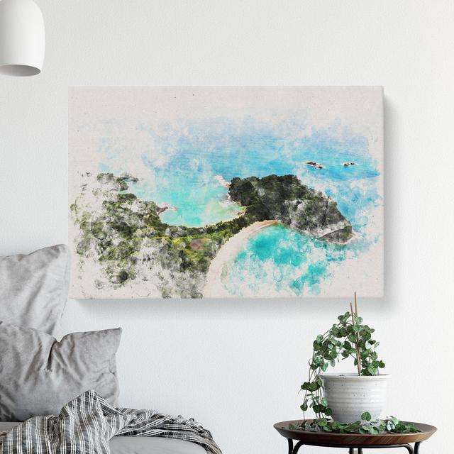 The Escondido Beach In Costa Rica - Wrapped Canvas Print East Urban Home Size: 50cm H x 76cm W x 3cm D on Productcaster.