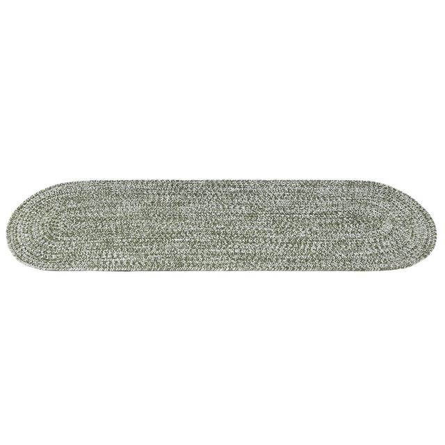 Kaden 200x Hand Braided Gray Green Indoor / Outdoor Rug Langley Street Rug Size: Oval 60 x 200cm on Productcaster.