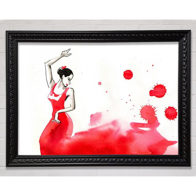 Spanish Flamenco Dancer - Single Picture Frame Print Bright Star Size: 21cm H x 29.7cm W on Productcaster.