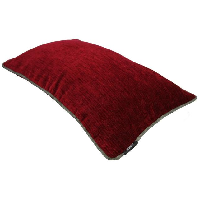 Suwanee Alston Outdoor Cushion with Filling August Grove Size: 30 x 50cm, Colour: Red/Grey on Productcaster.